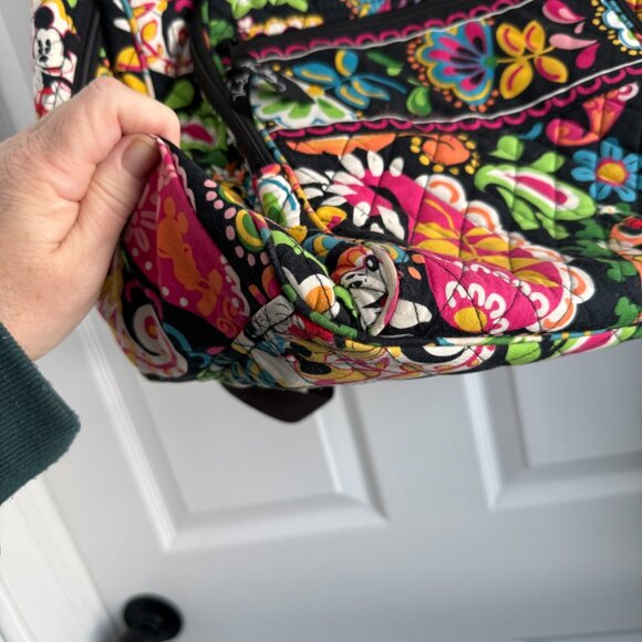 Vera Bradley Disney Parks Midnight With Mickey Campus Backpack Retired RARE - Picture 10 of 16